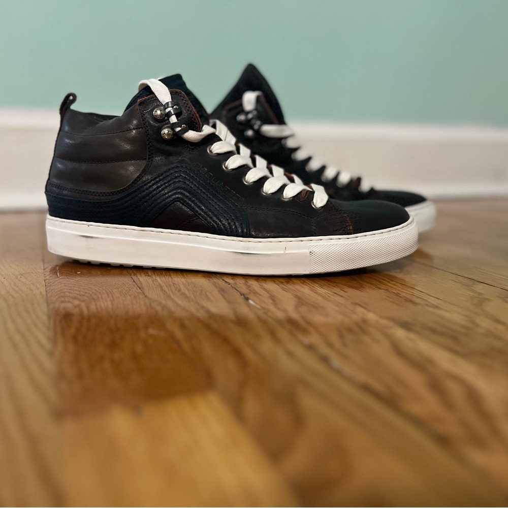 Men's Black High-Top Sneakers